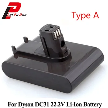 

(Type A)For-Dyson 22.2V 3000mAh/2.2Ah Li-ion Replacement Battery Vacuum Cleaner DC35, DC45 DC31,DC34,DC44,DC35 Animal,917083-01