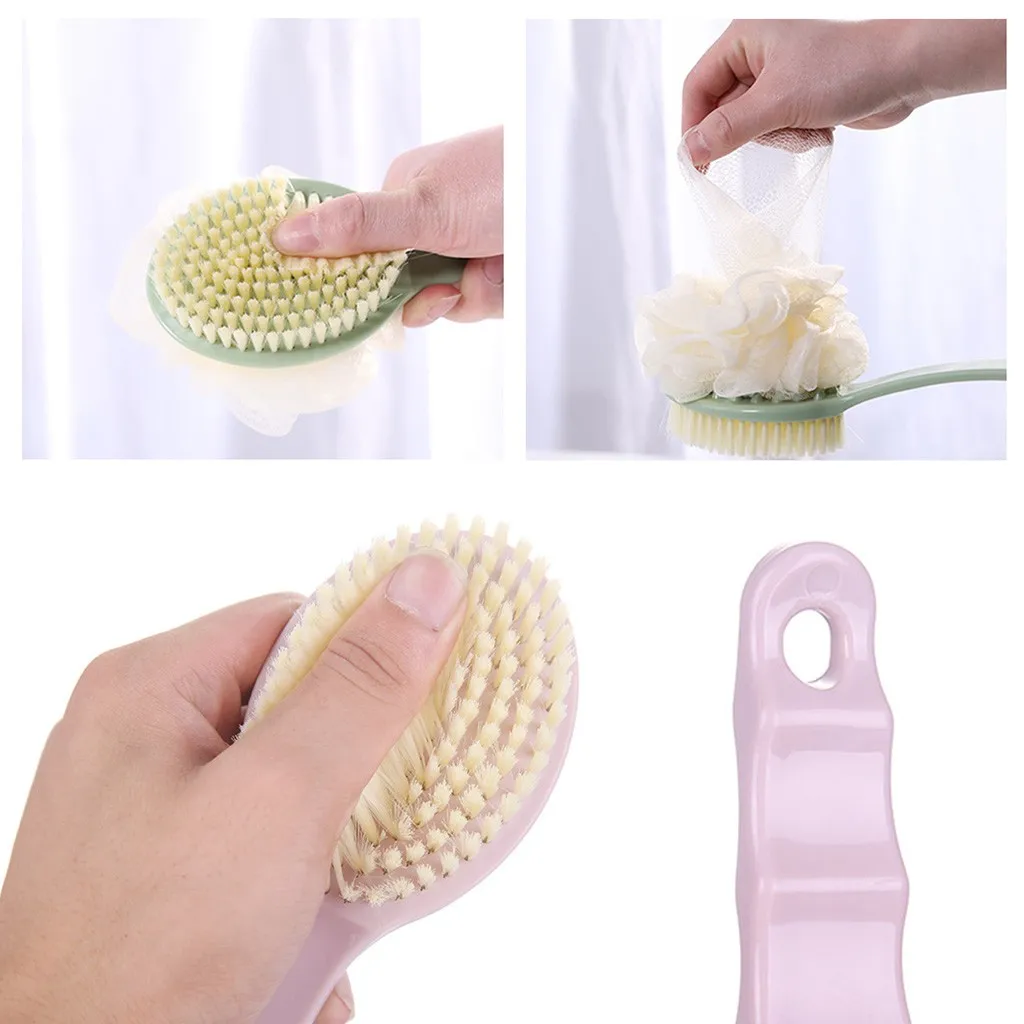 Long Handle Back Body Brush Bath Shower Scrubber Exfoliating Scrub Skin Massages Bathing Skin Care Body Cleaning Brush