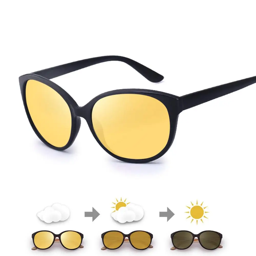 Cat Eye Anti Glare Night Driving Glasses Women Polarized Driving Glasses
