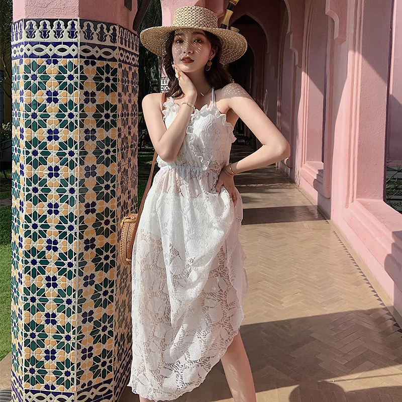 

Holiday Bathing Suit Women's Graceful Cover-up Split Three-piece Set Hot Springs Small Bust Sexy Bikini Slimming Swimwear