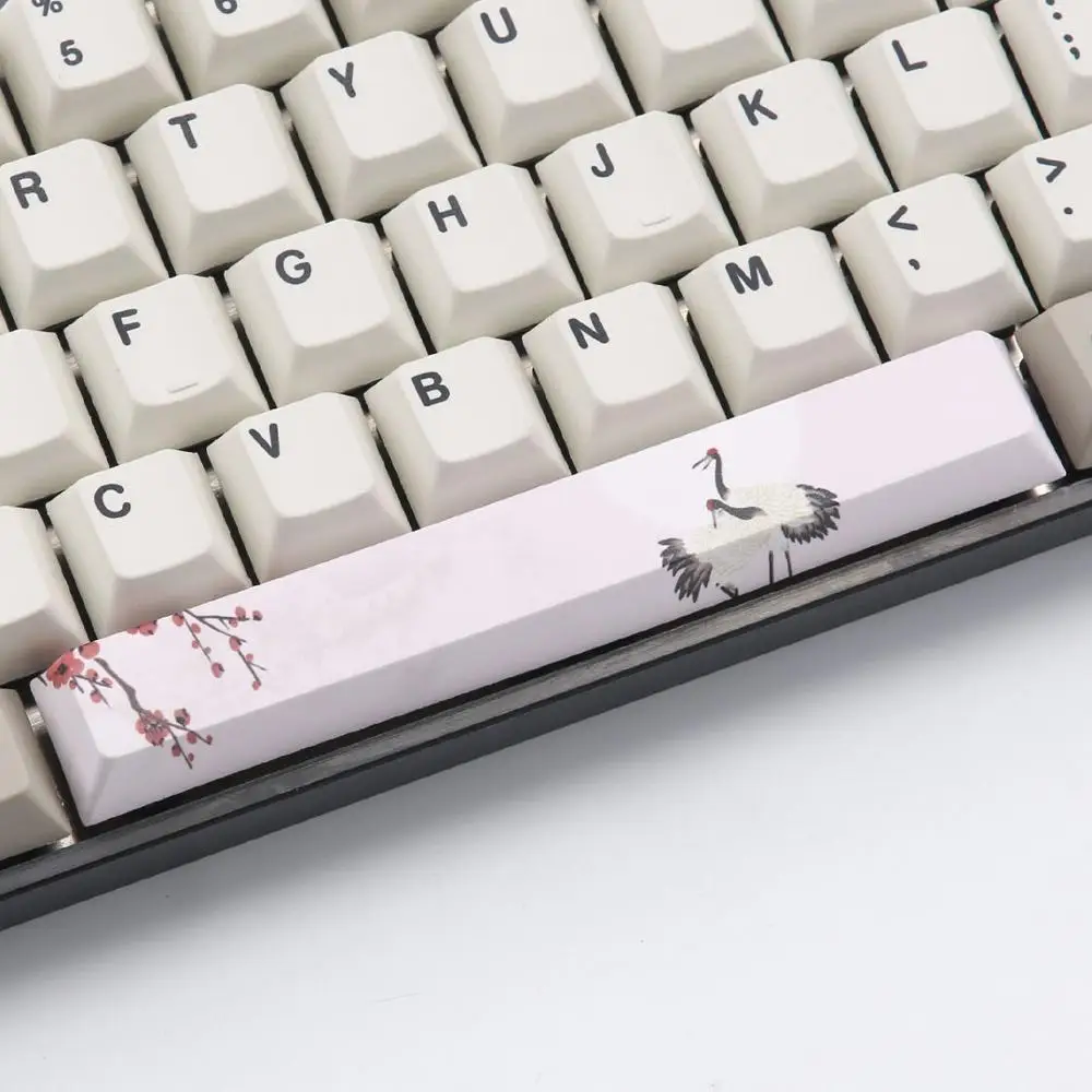 Пятисторонний краситель-подложка Spacebar PBT 6.25U Вишневый профиль keycap для DIY механической клавиатуры