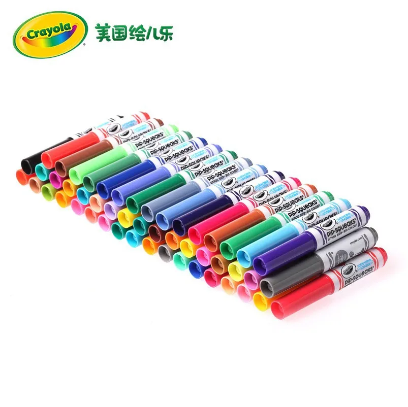 America Crayola 50 цветной промывочный короткий стержень вода цветная ручка окрашенная безопасная Нетоксичная 58-8750