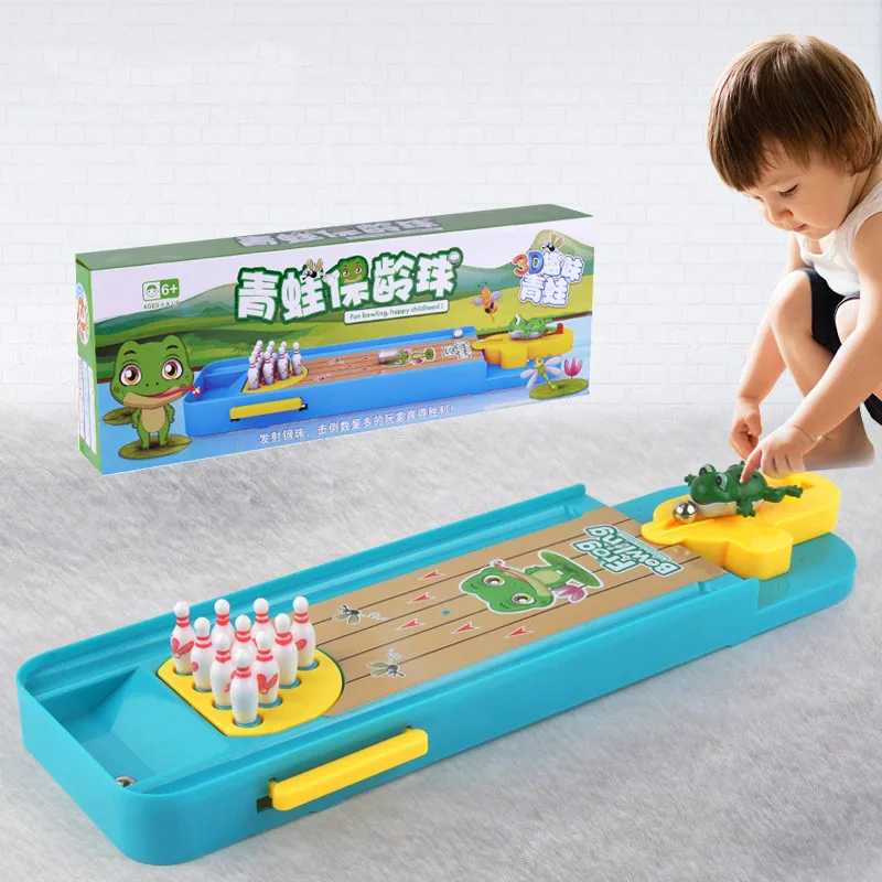 

Mini Desktop Bowling Game Toy Funny Indoor ParentChild Interactive Table Sports Game Toy Shooting game Educational Gift For Kids