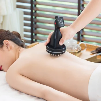 

Microcurrent Physiotherapy Brush Back Massager Scraping Infrared Detoxification Massage Comb Five Elements Electric Health Tool