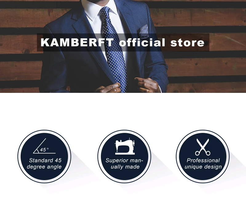 KAMBERFT Neue Herren-Wollkrawatte aus massiver Mikrofaser, 8 cm, burgunderrote Krawatten und Einstecktuch, Einstecktuch-Set, Herren-Hochzeitsgeschenk – Detail 1