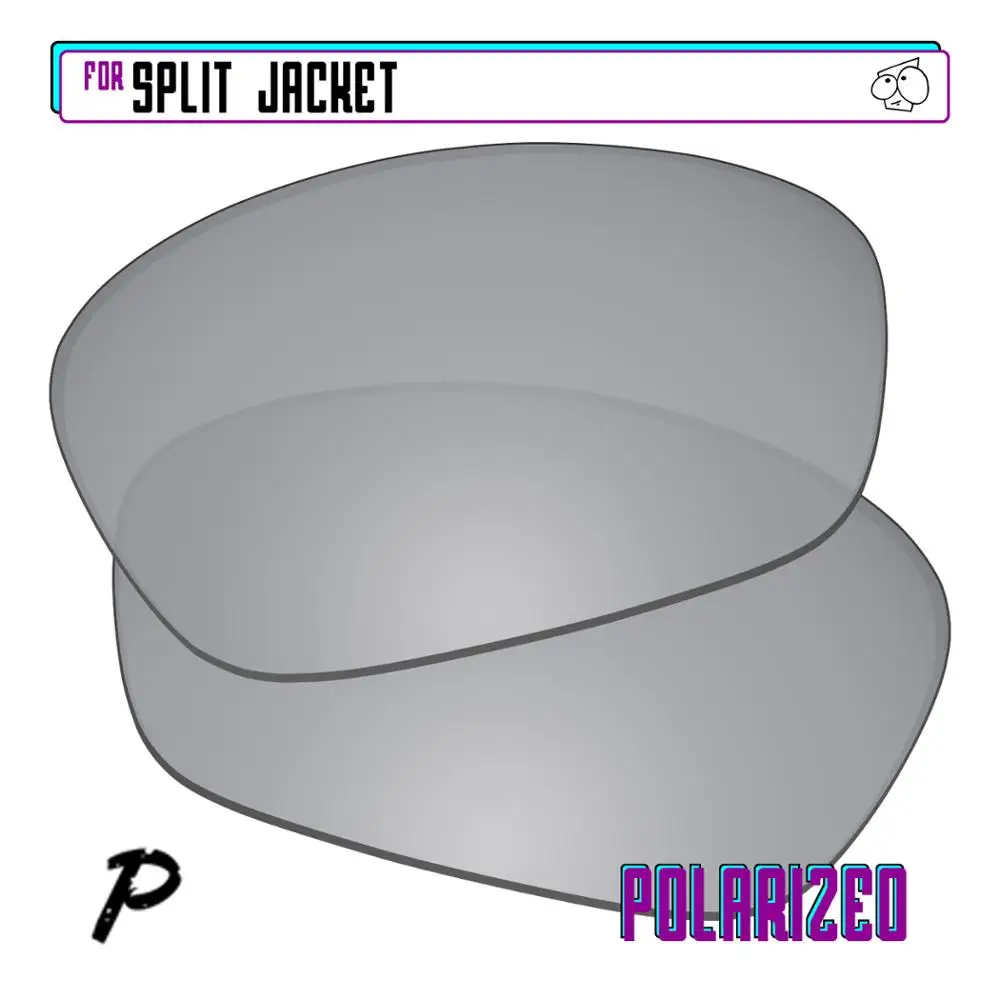 

EZReplace Polarized Replacement Lenses for - Oakley Split Jacket Sunglasses - Silver P