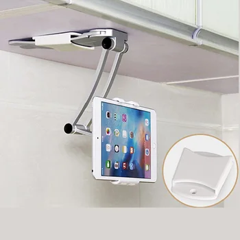 

New Wall Desk Tablet Stands Kitchen Tablet Mount Stand Phone Holder Fit For 5-10.5 inch Tablet Metal Bracket Notebook Holders