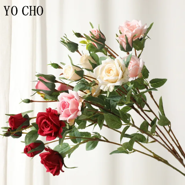 YO CHO Artificial Silk Rose Flowers: A Touch of Elegance for Any Occasion