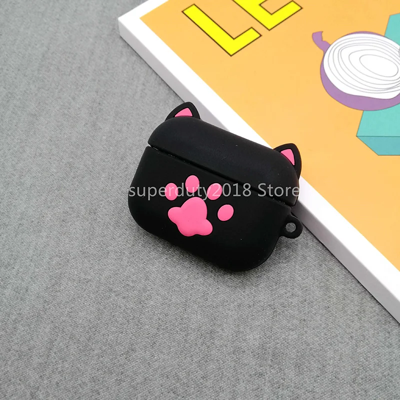 Blackpowderclaw Милый чехол для Airpods Pro, беспроводной чехол для apple airpods Pro 3, чехол для Air Pods pro, силиконовый чехол для наушников, защитный чехол - Цвет: Blackpowderclaw