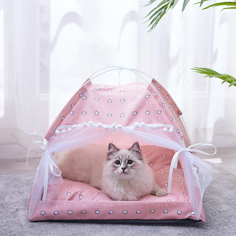 Sweet princess cat bed the general teepee closed cozy hammock with