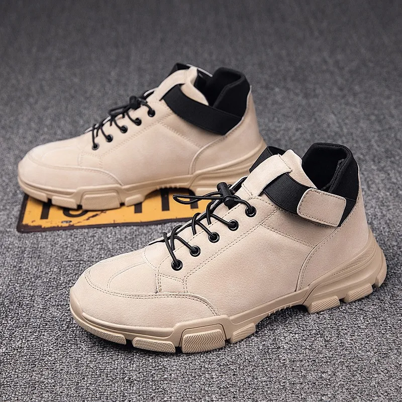 

2019 Winter New Mens Snow Boots High to Help Warm Casual Martin Boots Men's Plus Velvet Boots Mens Cotton Shoes Mens Shoes