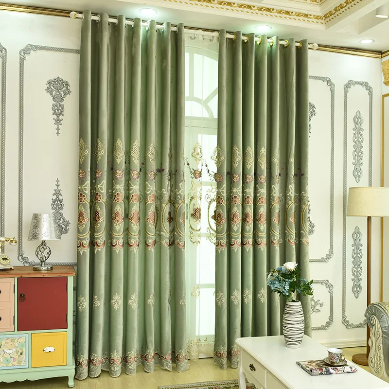 

Contracted European Tapestry Curtains for Living Dining Room Bedroom.