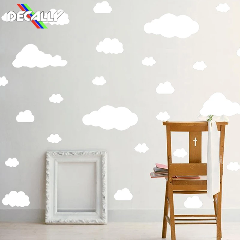 Настенные Переводные картинки разноцветные обои с 5 разными дизайном облако для
