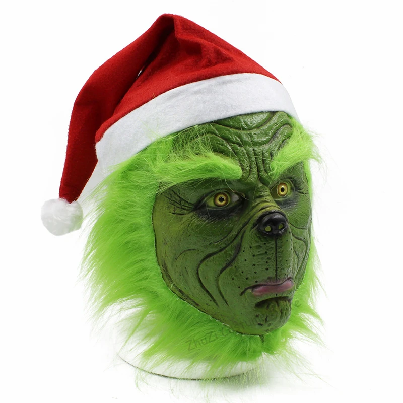 Рождественский костюм Санта-Клауса Grinch для взрослых, Рождественский костюм Grinch, одежда для косплея, мужская одежда