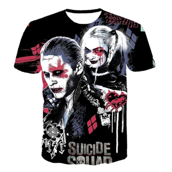 

Suicide Squad Cool t shirt 2020 Summer Hipster 3D T-shirt Funny Harley Quinn Printed Men/Women Tshirts Street wear Tees Clothes