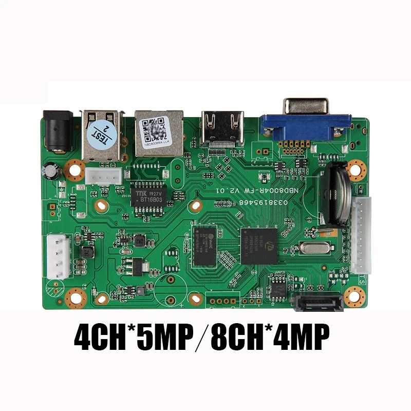 YiiSPO H.265/H.264 NVR сеть Vidoe рекордер DVR плата для ip-камеры с SATA 4CH* 5MP 8CH* 4MPLine ONVIF CMS Xmeye P2P