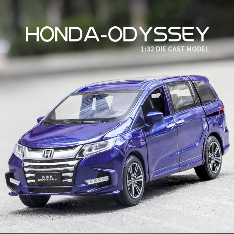 1:32 модель автомобиля Honda ODYSSEY, литая Игрушечная модель автомобиля, детская игрушка в подарок