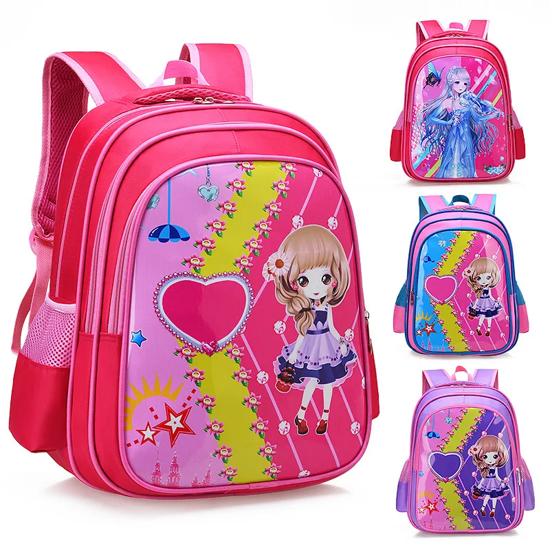 Детские школьные сумки для девочек и мальчиков; рюкзак принцессы; детский школьный рюкзак; детский Ранец; Водонепроницаемый Школьный