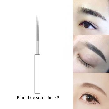 

PCL Semi-permanent tattoo embroidery needles Tattoo Eyebrow tips Flat double needle for shader makeup tool