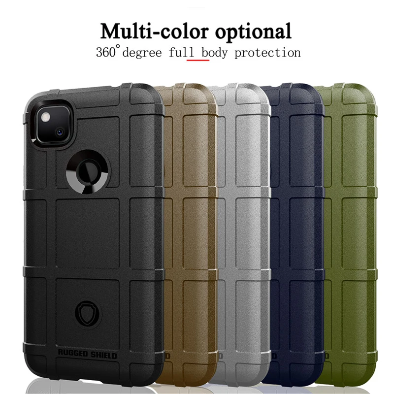 Details about   For Google Pixel 5 4A 5G Rugged Shield Armor Rubber Case Tempered Glass Cover 