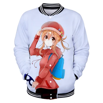 

2019 Himouto! Umaru-chan Baseball uniform Women spring Casual Harajuku Baseball Jackets clothes plus size for women