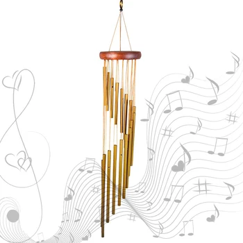 

New Wind Chime Christmas Decoration Hanging Ornament Multi-Tube Wind Chimes Home Outdoor Garden Balcony Festival Hanging Decor