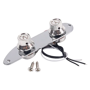 

1 Set Control Plate Wiring Harness Tone Volume Switch with Mount Screws for 51 P Bass Guitar Replacement Parts