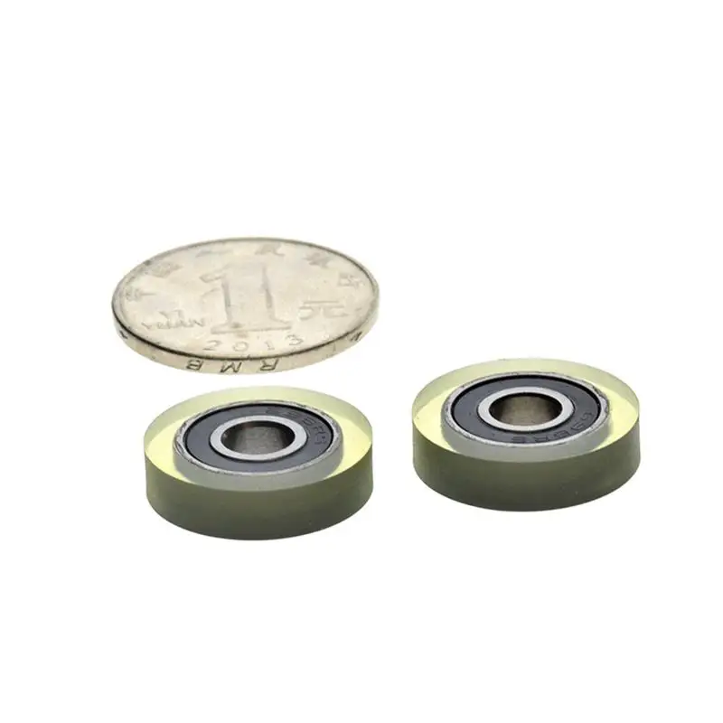 10 Stück/50 Stück 6x20x5mm Polyurethan PU696 696RS Rollenlager Geräuscharme Reibungsrolle für Schubladen und Vitrinen 6*20*5mm – Detail 3