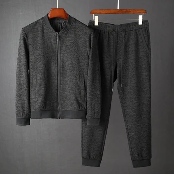 

Luxury Sets (sweatshirt+pnats) Add Velvet Hooded Sweatshirt Male Autumn And Winter Slim Fit Men Set With Pants 4XL
