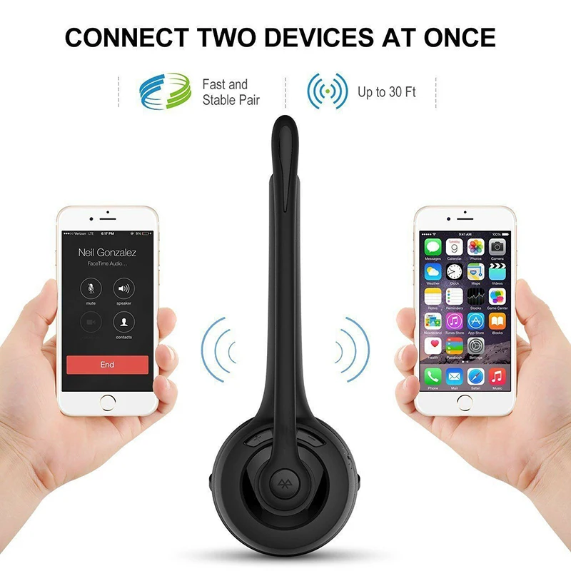 Беспроводные Bluetooth наушники микрофон шумоподавление Гарнитура для водителя грузовика B99