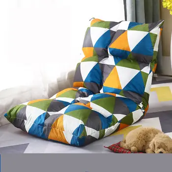

Lazy sofa couch couch rice dormitory folding single back small family bedroom balcony personality can unpick and wash
