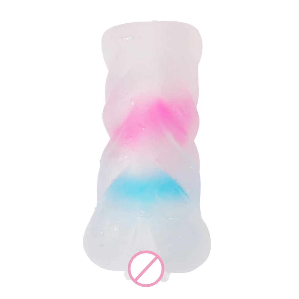 4D Waterproof Manual Massage Simulation Vagina Aircraft Cup Delay Lasting Exerciser Trainer Masturbator with Built-in Lock Ring