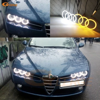 

For Alfa Romeo Brera Spider 2005-2011 Ultra bright Dual Color Switchback led angel eyes drl halo ring turn signal light