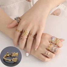 Personalized Double Name Rings Stainless Steel Adjustable Custom Women Rings Unique Jewelry Wedding Ring Jewelry Girl Women Gift Personalized Double Name Rings Stainless Steel Adjustable Custom Women Rings Unique Jewelry Wedding Ring Jewelry Girl Women Gift