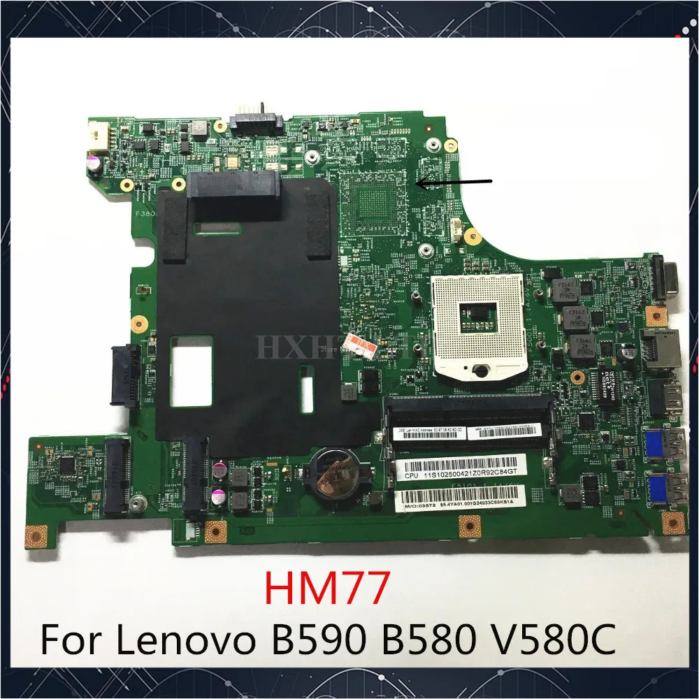 Оригинальная материнская плата A + для Lenovo B590 B580 V580C ноутбука 48.4TE05.011 HM77 полностью