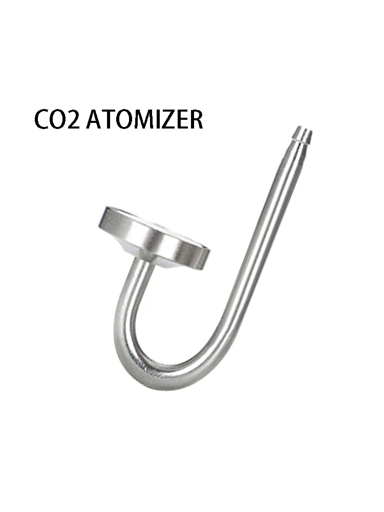 Difusor de CO2 para acuario, atomizador de tanque de peces, Reactor regulador con solenoide, sistema de CO2 para planta con ventosa plateada