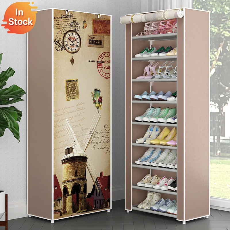 Multi Layers Shoe Rack Nonwoven Fabric Home Shoes Storage Organizer Easy to Install Shoe Cabinet Stand Holders Space Saver Multi Layers Shoe Rack Nonwoven Fabric Home Shoes Storage Organizer Easy to Install Shoe Cabinet Stand Holders Space Saver
