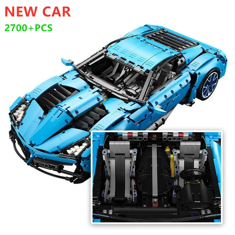 Новинка 2020 Chevrolets Corvettes Grand Sport Il строительные блоки Toro Azzurro модель MOC Technic супер