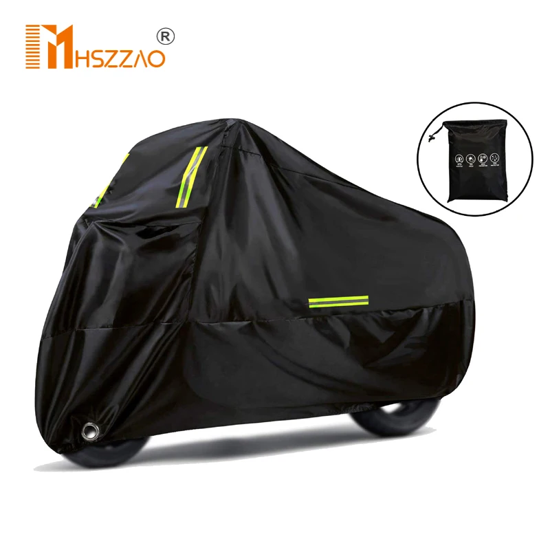 Universal All-Season Waterproof Motorcycle Cover - Outdoor UV Protector, Rain & Dustproof
