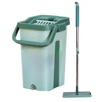 

Rotatable Dry Wet Amphibious Mop Set 2 in 1 Washing Drying Floor Cleaner Free Hand Washing Household Cleaning Tools