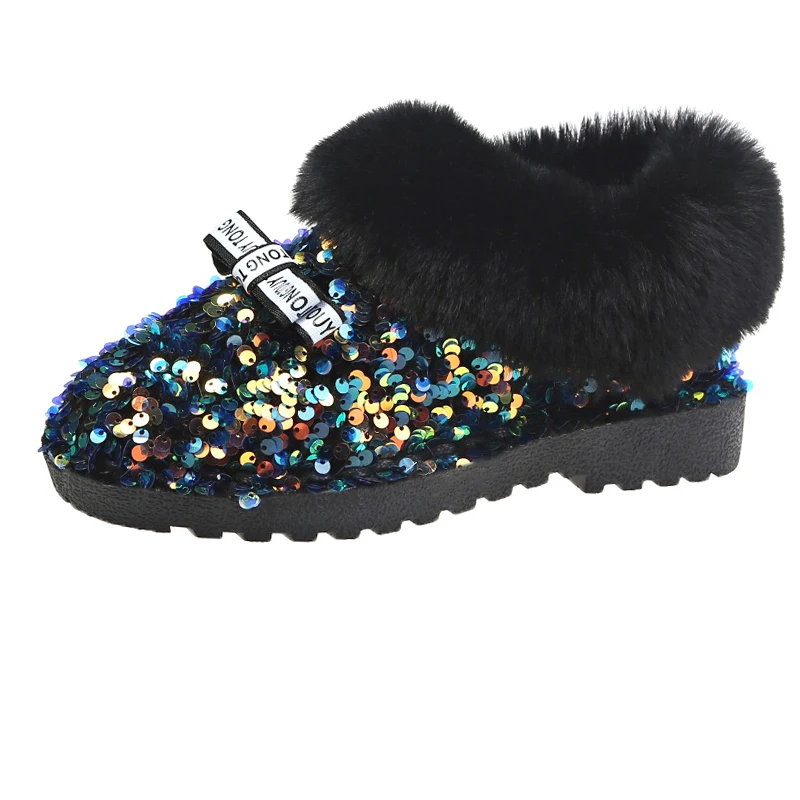 

Winter Snow Boots for Women Slip on Warm Rubber Ankle Boots for Women 2019Round Toe Suede Flat Boots for Women Short Boots Flats