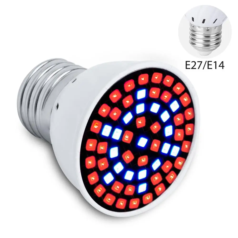 

Grow Light LED E27 Full Spectrum LED Growing Bulb 220V Plant Lamp 60 126 200leds Phyto Lamp Flower Seeds Greenhouse Light 110V