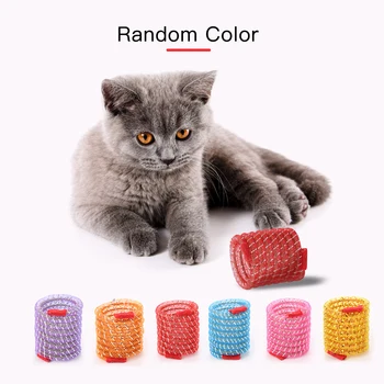 

Funny Jumping Cat Toy Pet Bouncing Interactive Spiral Toy Cat Playing Toys Pet Training Supplies for Cats Kitten Pet Accessories