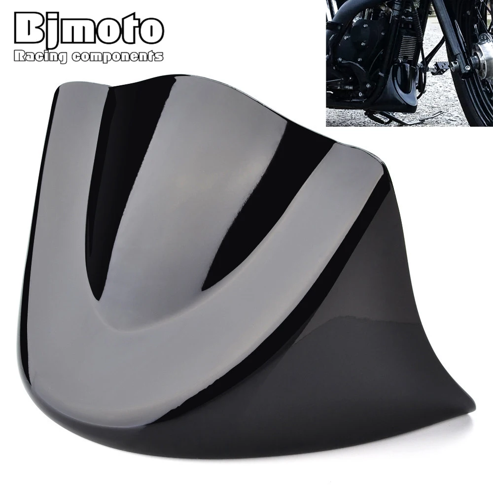 BJMOTO Gloss Black Motorcycle Lower Front Chin Air Dam Spoiler Fairing Cover Guard For Harley Dyna Models 2006-Up | Автомобили и