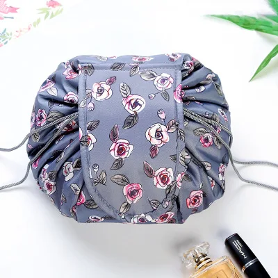 Blue Rose PLEEGA женская косметичка на шнурке для путешествий, косметичка, органайзер, косметичка, чехол, сумка для хранения, набор туалетных и косметических принадлежностей, коробка - Цвет: Blue Rose