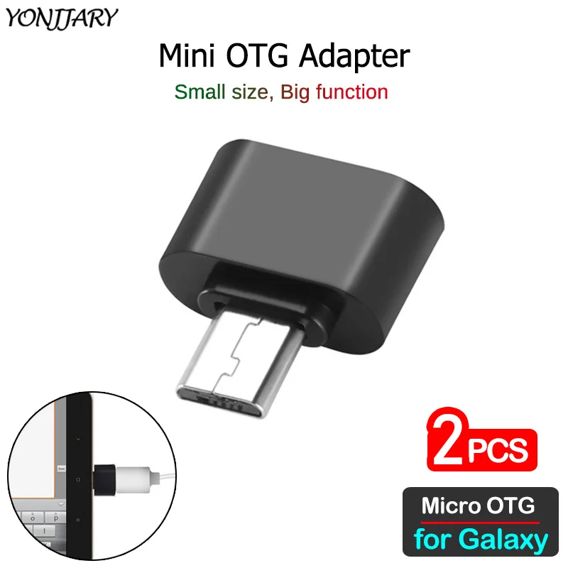 Адаптер Micro USB OTG для Samsung Galaxy J8 J6 J4 J2 Core + J3 J5 J7 2017 Pro 2018 микро коннектор 2