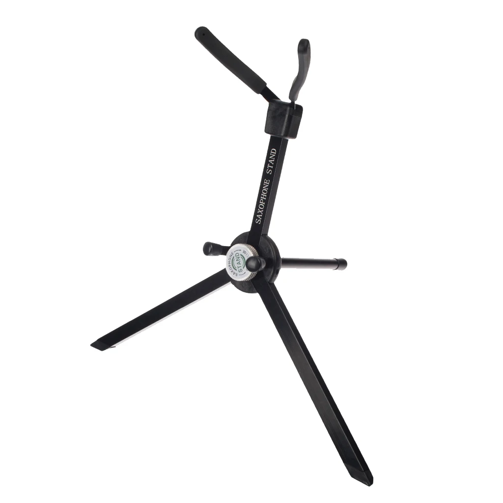 

Foldable Tripod Alto Saxophone Stand Metal Leg EVA Soft Cover Arm Black