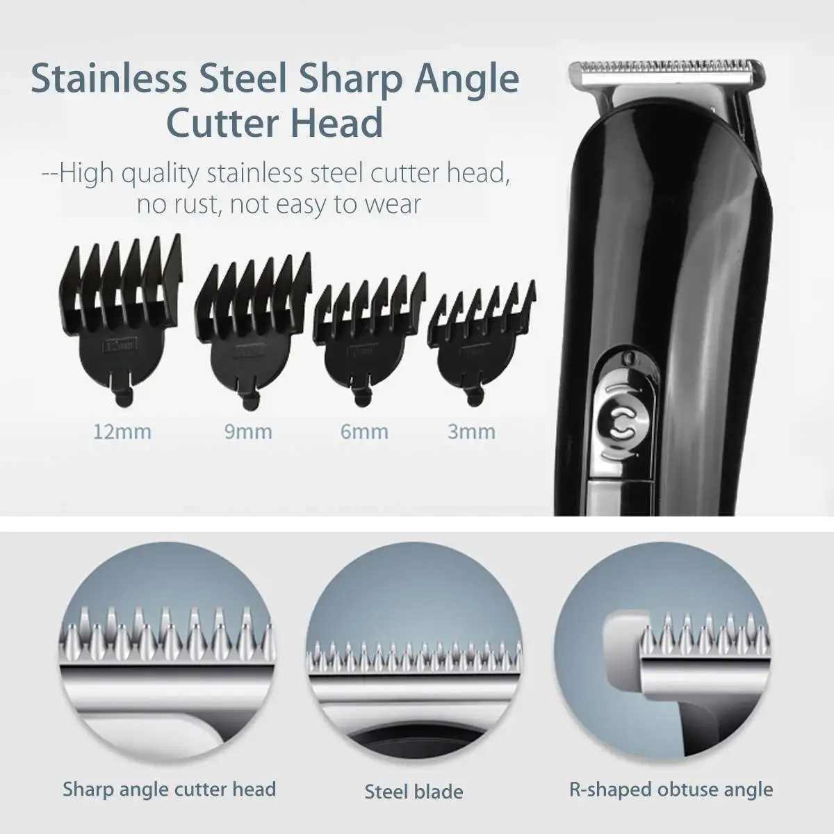 Günstige Kemei 11 in 1 Multifunktions Haar Clipper Professional Hair Trimmer Elektrische Bart Trimmer Haar Schneiden Maschine Trimer Cutter 5