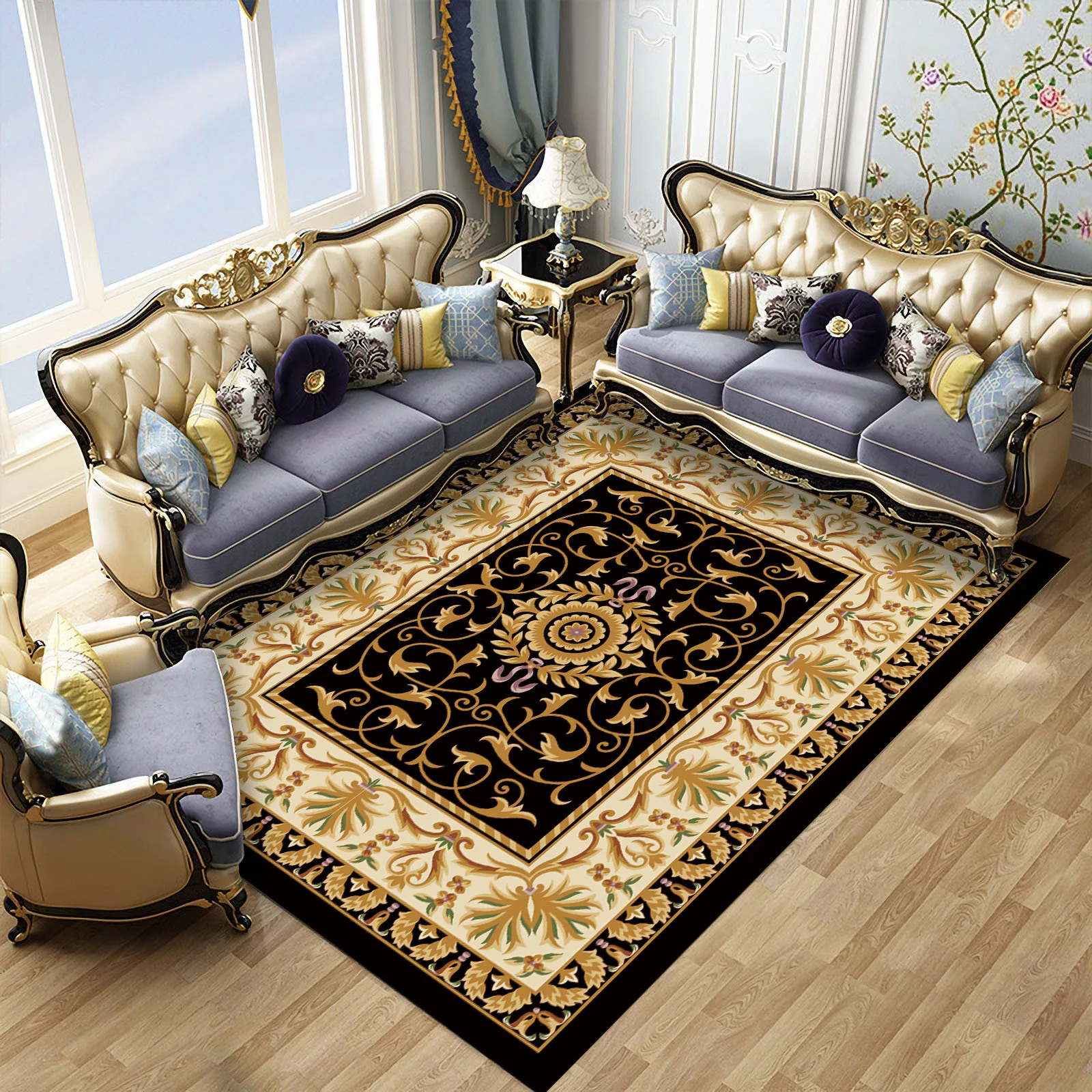 Европейский 7 видов стилей персидский художественный ковер для гостиной нескользящий кухонный коврик для спальни напольный коврик для гостиной домашний декор