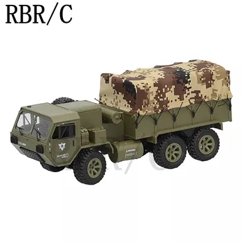 

RBR/C Fayee FY004A with Canvas 1/16 2.4G 6WD Rc Car Proportional Control US Army Military Truck RTR Model